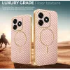 Coque arrière Phonesta Luxury Carbon Fiber avec MagSafe pour HONOR X5c Plus - Rose 3