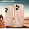 Coque arrière Phonesta Luxury Carbon Fiber avec MagSafe pour Oppo Reno14 F/FS - Rose 4
