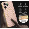 Coque arrière Phonesta Luxury Carbon Fiber avec MagSafe pour Oppo Reno14 F/FS - Rose 7