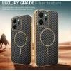 Coque arrière Phonesta Luxury Carbon Fiber avec MagSafe pour Oppo Reno14 F/FS - Noir 4