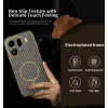 Coque arrière Phonesta Luxury Carbon Fiber avec MagSafe pour Oppo Find X9 Pro - Marron 2