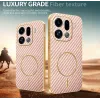 Coque arrière Phonesta Luxury Carbon Fiber avec MagSafe pour Oppo Find X9 Pro - Rose 3