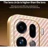 Coque arrière Phonesta Luxury Carbon Fiber avec MagSafe pour Oppo Find X9 Pro - Rose 5