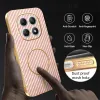 Coque arrière Phonesta Luxury Carbon Fiber avec MagSafe pour Xiaomi Redmi Note 15 4G/5G / Xiaomi Poco M8 - Rose 6