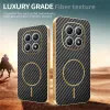 Coque arrière Phonesta Luxury Carbon Fiber avec MagSafe pour Xiaomi Redmi Note 15 4G/5G / Xiaomi Poco M8 - Noir 4