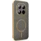 Coque arrière Phonesta Luxury Carbon Fiber avec MagSafe pour Xiaomi Redmi Note 15 Pro 5G - Marron