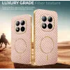 Coque arrière Phonesta Luxury Carbon Fiber avec MagSafe pour Xiaomi Redmi Note 15 Pro Plus / Xiaomi Poco M8 Pro - Rose 3