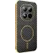 Coque arrière Phonesta Luxury Carbon Fiber avec MagSafe pour Xiaomi Redmi Note 15 Pro Plus / Xiaomi Poco M8 Pro - Noir