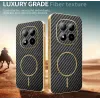 Coque arrière Phonesta Luxury Carbon Fiber avec MagSafe pour Xiaomi Redmi Note 15 Pro Plus / Xiaomi Poco M8 Pro - Noir 3