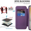 Coque portefeuille Phonesta Luxury Crystal avec MagSafe pour Samsung Galaxy S24 FE - Violet foncé 5