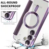Coque portefeuille Phonesta Luxury Crystal avec MagSafe pour Samsung Galaxy S24 FE - Violet foncé 6