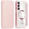 Coque portefeuille Phonesta Luxury Crystal avec MagSafe pour Samsung Galaxy A16 - Rose