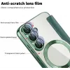 Coque portefeuille Phonesta Luxury Crystal avec MagSafe pour Samsung Galaxy S25 Plus/S24 Plus - Vert foncé 6