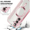 Coque portefeuille Phonesta Luxury Crystal avec MagSafe pour Samsung Galaxy S25 Plus/S24 Plus - Rose 5