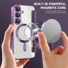 Coque portefeuille Phonesta Luxury Crystal avec MagSafe pour Samsung Galaxy A36/A56 - Violet foncé 4