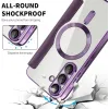 Coque portefeuille Phonesta Luxury Crystal avec MagSafe pour Samsung Galaxy A36/A56 - Violet foncé 7