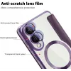 Coque portefeuille Phonesta Luxury Crystal avec MagSafe pour Samsung Galaxy S25 Edge - Violet foncé 7