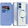 Coque portefeuille Phonesta Luxury Crystal avec MagSafe pour Samsung Galaxy S25 Edge - Bleu clair 2