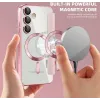 Coque portefeuille Phonesta Luxury Crystal Puffed avec MagSafe pour Samsung Galaxy S24 FE - Rose 4