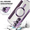 Coque portefeuille Phonesta Luxury Crystal Puffed avec MagSafe pour Samsung Galaxy S25/S24 - Violet foncé 5