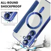 Coque portefeuille Phonesta Luxury Crystal Puffed avec MagSafe pour Samsung Galaxy S25 Plus/S24 Plus - Bleu foncé 5