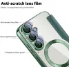 Coque portefeuille Phonesta Luxury Crystal Puffed avec MagSafe pour Samsung Galaxy S25 Plus/S24 Plus - Vert foncé 6