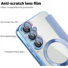 Coque portefeuille Phonesta Luxury Crystal Puffed avec MagSafe pour Samsung Galaxy S25 Plus/S24 Plus - Bleu clair 6