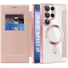 Coque portefeuille Phonesta Luxury Crystal Puffed avec MagSafe pour Samsung Galaxy S25 Ultra - Rose 2