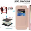 Coque portefeuille Phonesta Luxury Crystal Puffed avec MagSafe pour Apple iPhone 17e/16e - Rose 4