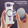 Coque portefeuille Phonesta Luxury Crystal Puffed avec MagSafe pour Google Pixel 9a - Violet foncé 4