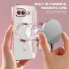 Coque portefeuille Phonesta Luxury Crystal Puffed avec MagSafe pour Google Pixel 9a - Rose 3