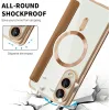 Coque portefeuille Phonesta Luxury Crystal Puffed avec MagSafe pour Samsung Galaxy S25 Edge - Marron 6