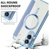 Coque portefeuille Phonesta Luxury Crystal Puffed avec MagSafe pour Samsung Galaxy S25 Edge - Bleu clair 6