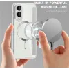 Coque portefeuille Phonesta Luxury Crystal Puffed avec MagSafe pour Samsung Galaxy S25 Edge - Argent 5