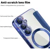 Coque portefeuille Phonesta Luxury Crystal Puffed avec MagSafe pour Samsung Galaxy A36/A56 - Bleu foncé 6