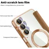 Coque portefeuille Phonesta Luxury Crystal Puffed avec MagSafe pour Samsung Galaxy A16 - Marron 6