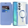 Coque portefeuille Phonesta Luxury Crystal Puffed avec MagSafe pour Samsung Galaxy A16 - Bleu clair 2
