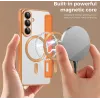 Coque portefeuille Phonesta Luxury Crystal Puffed avec MagSafe pour Samsung Galaxy S26 Plus - Orange 4