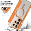 Coque portefeuille Phonesta Luxury Crystal Puffed avec MagSafe pour Samsung Galaxy S26 Ultra - Orange 5