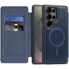 Coque portefeuille Phonesta Luxury Leather avec MagSafe pour Samsung Galaxy S25 Ultra - Bleu foncé 2