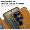 Coque portefeuille Phonesta Luxury Leather avec MagSafe pour Samsung Galaxy S25 Ultra - Marron clair 7