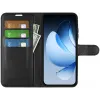 Coque portefeuille Phonesta Litchi Skin pour Oppo Reno13 - Noir 2