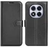 Coque portefeuille Phonesta Litchi Skin pour Xiaomi Redmi Note 14 Pro 5G / Xiaomi Poco X7 - Noir 0