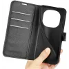 Coque portefeuille Phonesta Litchi Skin pour Xiaomi Redmi Note 14 Pro 5G / Xiaomi Poco X7 - Noir 5