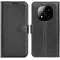 Coque portefeuille Phonesta Litchi Skin pour Xiaomi Redmi Note 14 Pro Plus - Noir