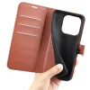 Coque portefeuille Phonesta Litchi Skin pour OnePlus 15 - Marron 5
