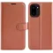 Coque portefeuille Phonesta Litchi Skin pour OnePlus 15R - Marron