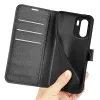 Coque portefeuille Phonesta Litchi Skin pour OnePlus 15R - Noir 5