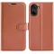 Coque portefeuille Phonesta Litchi Skin pour OnePlus Nord CE5 - Marron
