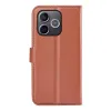 Coque portefeuille Phonesta Litchi Skin pour HONOR 600 Lite - Marron 2